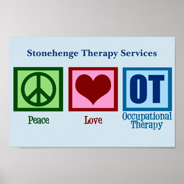 Liebe des Friedens bei der Arbeitstherapie Poster (Vorne)