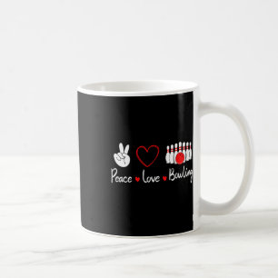 Liebe des Friedens Bowling Niedlich Bowling Lover Kaffeetasse