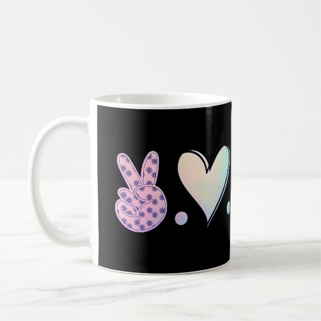 Liebe des Friedens bringt Lehrer zurück Kaffeetasse (Links)