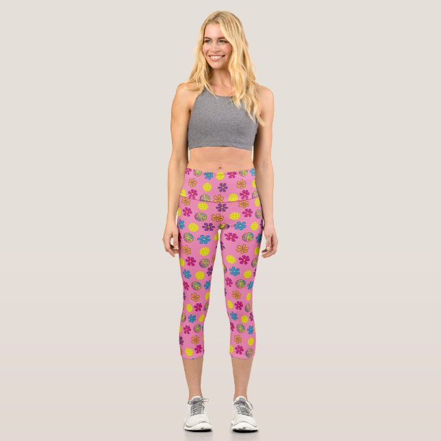 Liebe des Friedens Capri Leggings (Vorderseite)