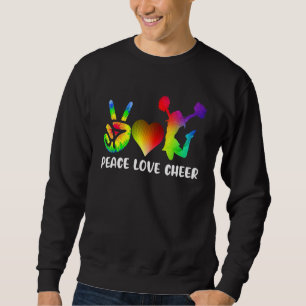 Liebe des Friedens Cheerleader Sweatshirt