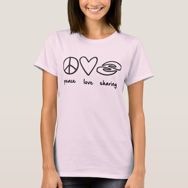 Liebe des Friedens - das T-Shirt der Männer (Vorderseite)
