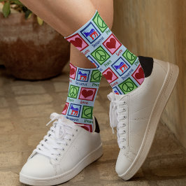 Liebe des Friedens Demokratische Partei Niedlich b Socken