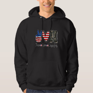 Liebe des Friedens Erinnern Sie sich an den Kampfs Hoodie