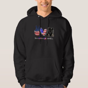Liebe des Friedens Erinnern Sie sich an den Kampfs Hoodie