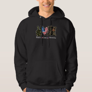 Liebe des Friedens Erinnern Sie sich an den Kampfs Hoodie