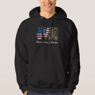 Liebe des Friedens Erinnern Sie sich an den Kampfs Hoodie