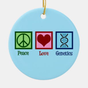 Liebe des Friedens Genetik Keramik Ornament