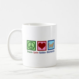 Liebe des Friedens Goldene Retriever Frauen Kaffeetasse