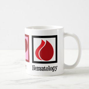 Liebe des Friedens Hämatologie Kaffeetasse