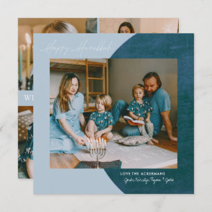 Liebe des Friedens   Happy Hanukkah Foto Collage  Feiertagskarte