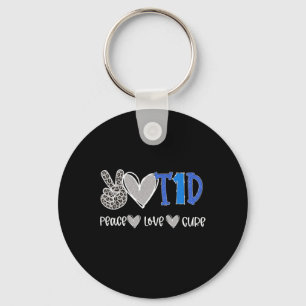 Liebe des Friedens Heilmethode Typ 1 Diabetes Schlüsselanhänger