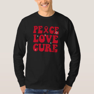 Liebe des Friedens Heilmittel Aufklärung HIV Aids T-Shirt