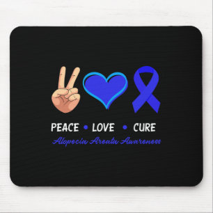 Liebe des Friedens Heilung Alopecia Areata Sensibi Mousepad