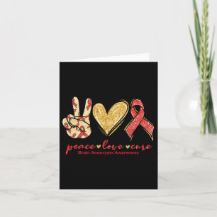 Liebe des Friedens Heilung Burgund Ribbon Brain An Karte