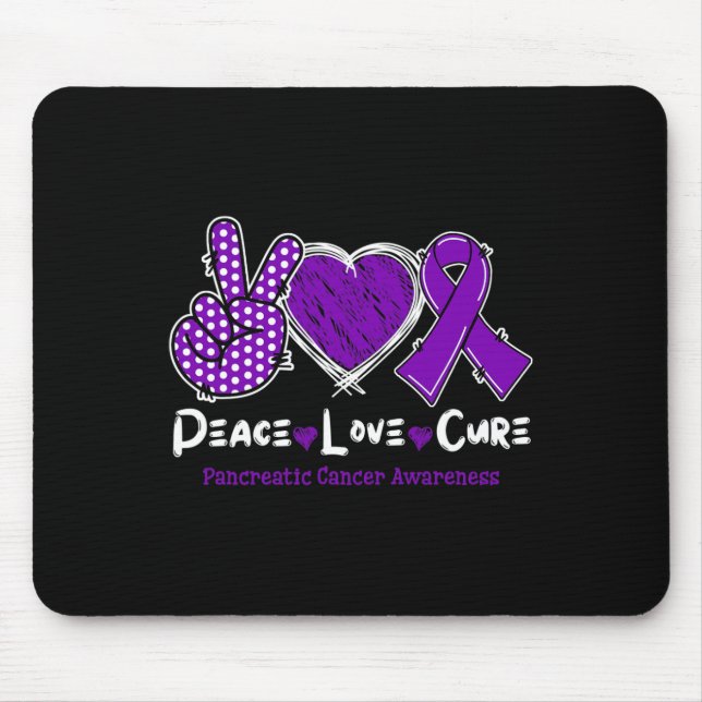 Liebe des Friedens Heilung der Bauchspeicheldrüsen Mousepad (Vorne)