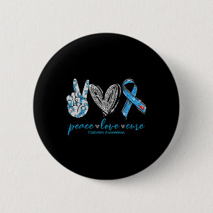 Liebe des Friedens Heilung der Diabetes Button