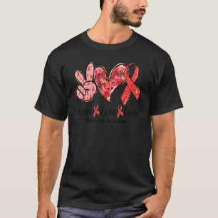 Liebe des Friedens Heilung der Rotschnabel-Blutkre T-Shirt
