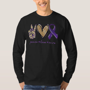 Liebe des Friedens Heilung Epilepsie Bewusstsein R T-Shirt