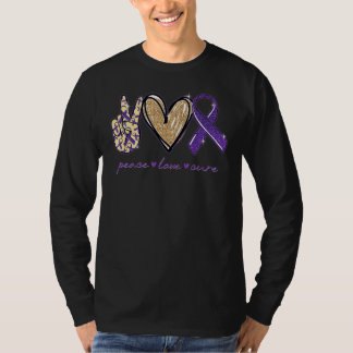 Liebe des Friedens Heilung Epilepsie Bewusstsein R T-Shirt