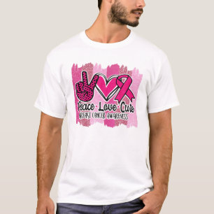 Liebe des Friedens Heilung von rosa Ribbon Krebs B T-Shirt
