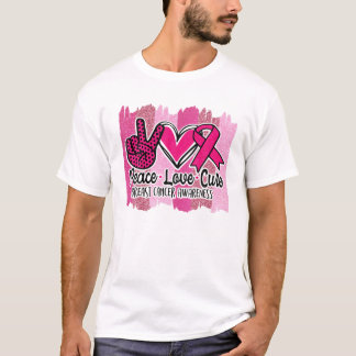 Liebe des Friedens Heilung von rosa Ribbon Krebs B T-Shirt
