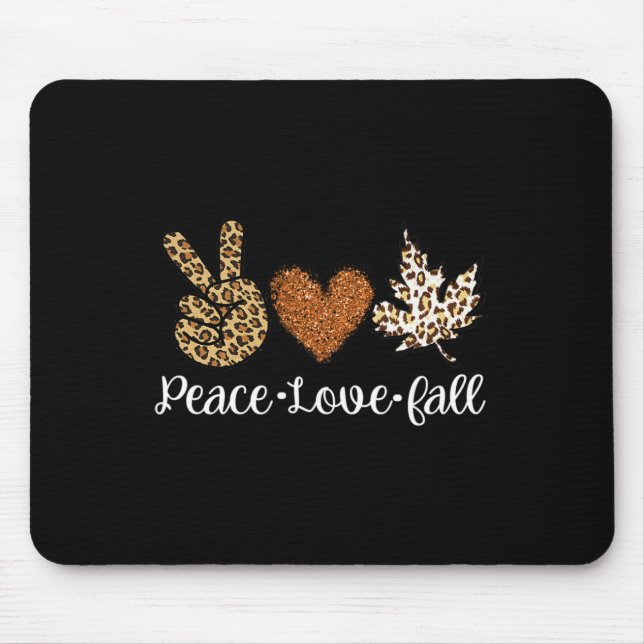 Liebe des Friedens Herbst Herbstkleidung Mode für  Mousepad (Vorne)