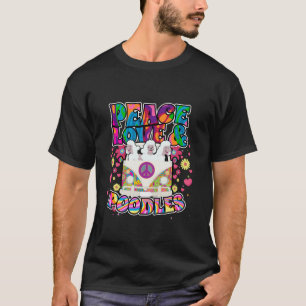 Liebe des Friedens Hippie Beatnik Dog Geschenk T S T-Shirt