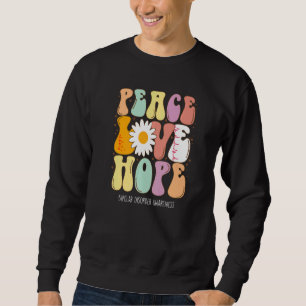 Liebe des Friedens Hoffnung Bipolare Störung Bewus Sweatshirt