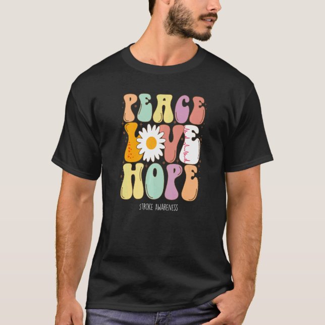 Liebe des Friedens Hoffnung Schlagkraft T-Shirt (Vorderseite)