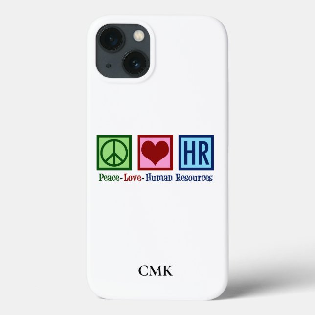 Liebe des Friedens HR Niedliche Humanressourcen Mo Case-Mate iPhone Hülle (Rückseite)