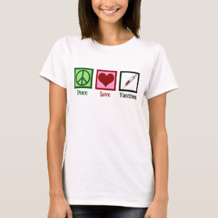Liebe des Friedens Impfstoffe Niedlich Impfstoffe T-Shirt