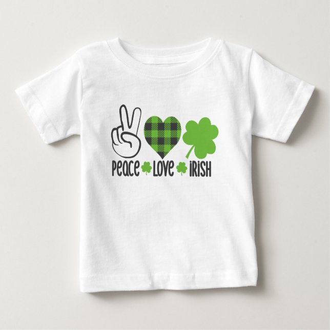Liebe des Friedens Irish-60682 Baby T-shirt (Vorderseite)