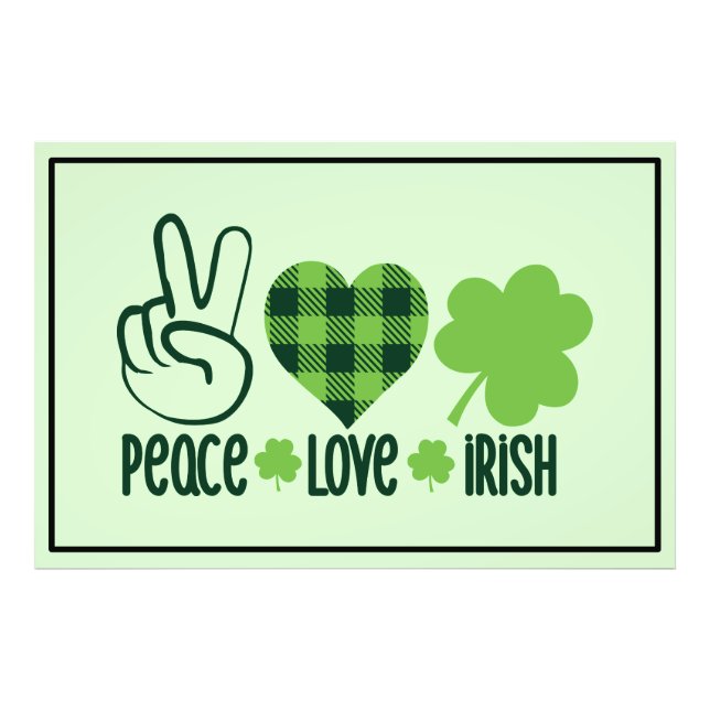 Liebe des Friedens Irish-60682 Fotodruck (Vorne)