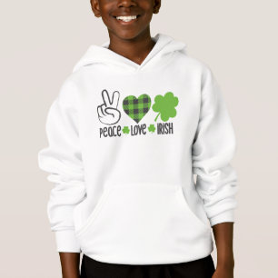 Liebe des Friedens Irish-60682 Hoodie