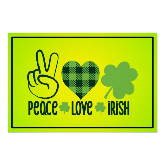 Liebe des Friedens Irish-60682 Poster (Vorderseite)