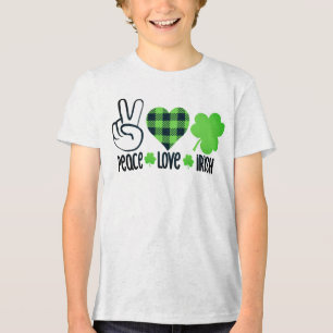 Liebe des Friedens Irish-60682 Tri-Blend Shirt