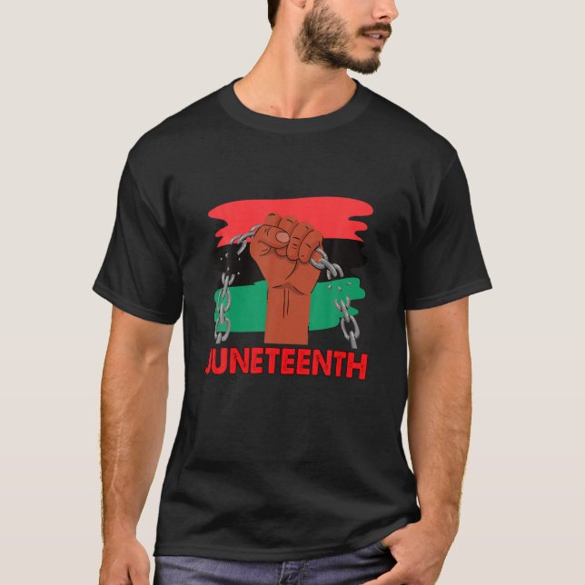 Liebe des Friedens Junenth - Freiheit des BLM T-Shirt (Vorderseite)
