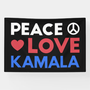 Liebe des Friedens Kamala I - Kamala Harris für de Banner