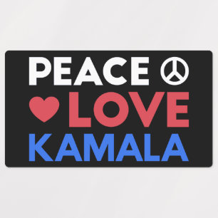 Liebe des Friedens Kamala I - Kamala Harris für de Etiketten