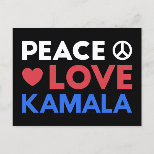 Liebe des Friedens Kamala I - Kamala Harris für de Postkarte