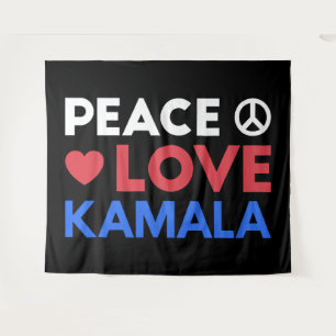 Liebe des Friedens Kamala I - Kamala Harris für de Wandteppich