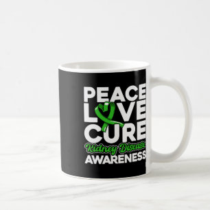 Liebe des Friedens Kur Nierenerkrankung Bewusstsei Kaffeetasse