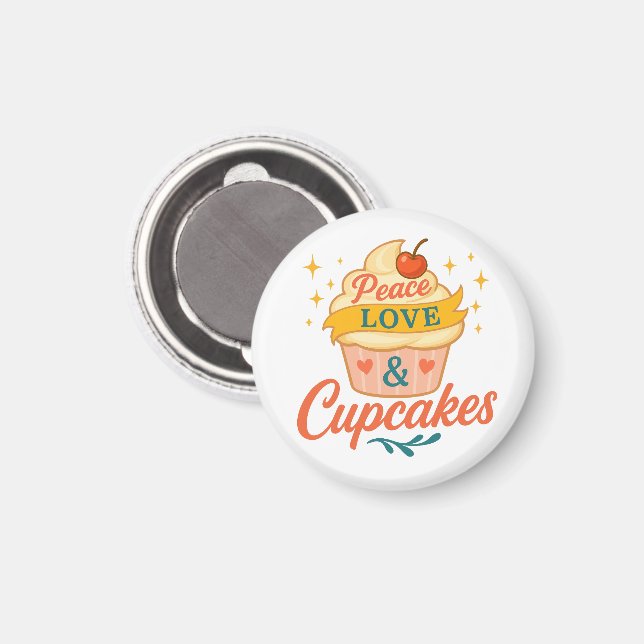 Liebe des Friedens Magnet (Vorderseite/Rückseite)