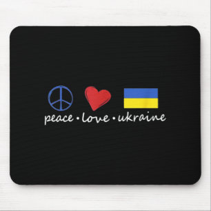 Liebe des Friedens mit Unterstützung der Ukraine - Mousepad
