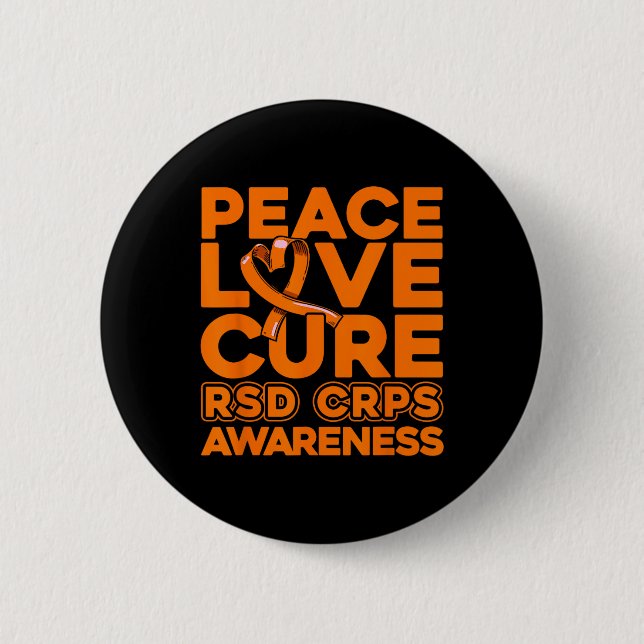 Liebe des Friedens Rsd Crps Bewusstsein 1 Button (Vorderseite)