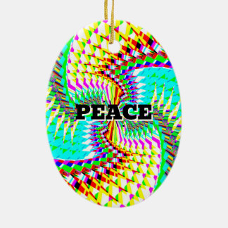 Liebe des Friedens (Sie können die Worte ändern) Keramik Ornament