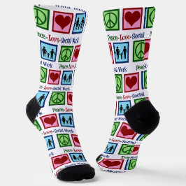 Liebe des Friedens Sozialarbeit Niedlich Sozialarb Socken