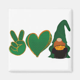 Liebe des Friedens | St Patrick's Day Sublimation Magnet