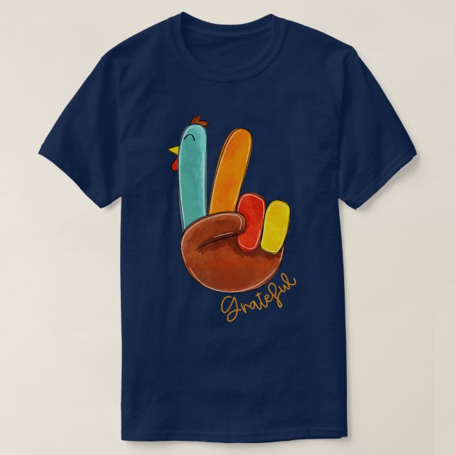 Liebe des Friedens Türkei Dankbarkeit Türkei Handz T-Shirt (Design vorne)